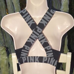 PINK Victoria's Secret Black Sports Bra